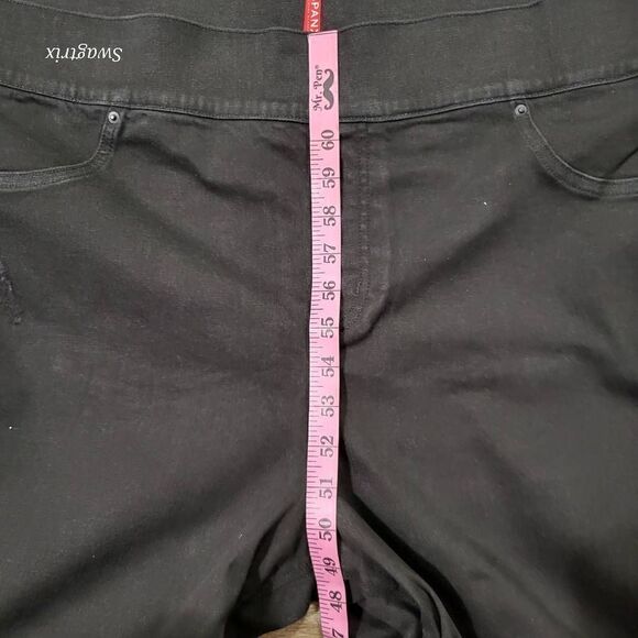 Spanx Jeggings Skinny Leg Pants Women's‎ Plus Size 3X Stretch Distressed Raw Hem - Picture 6 of 7